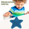 Yousheng Stern Silikon Sensorisches Aktivitätsbrett Doppelseitiges Stressabbau Sensorisches Brett mit Schnüren Jungen Mädchen Stilles Fidget Spielzeug Gastgeschenke