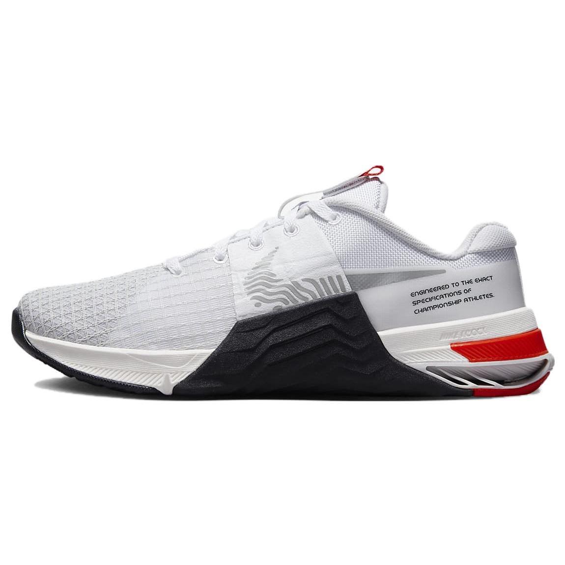 (WMNS) Nike Metcon 8  White Black Picante Red  Women s DO9327-102 EU 36