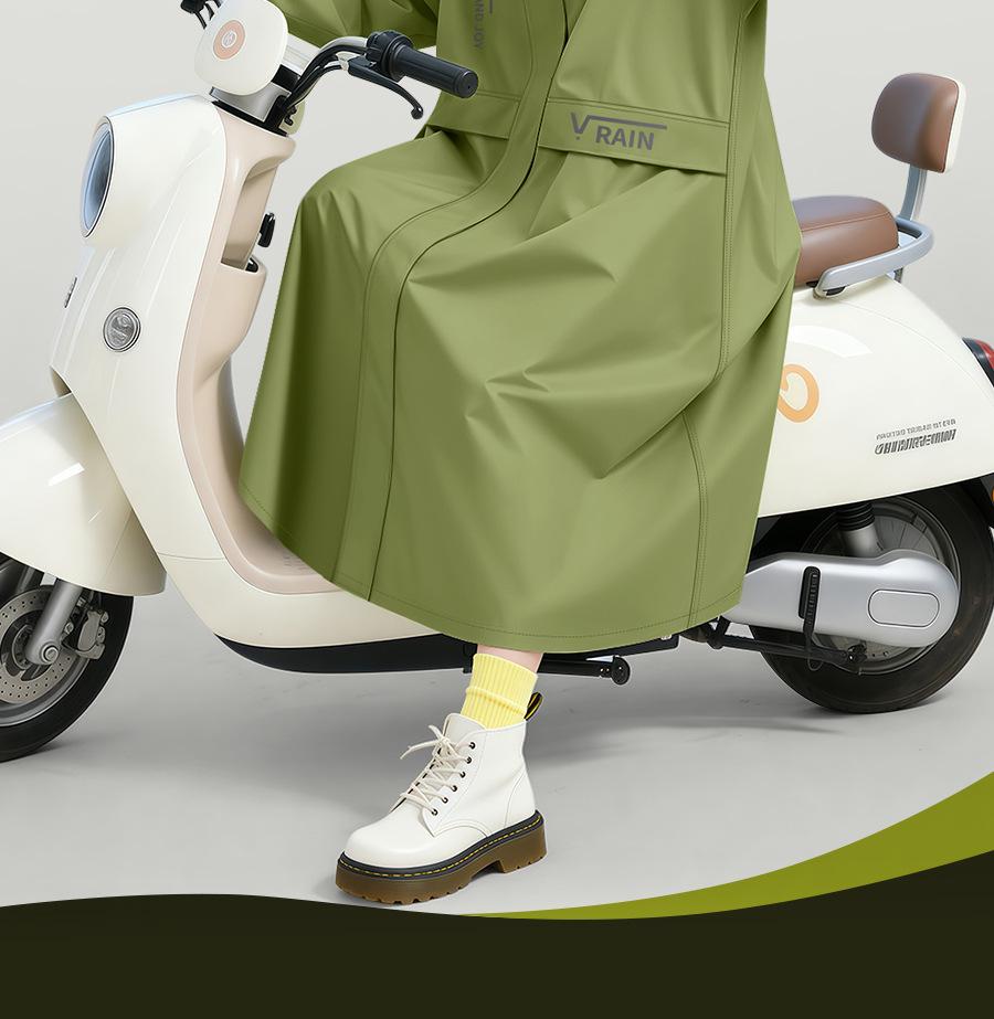 Unisex Full Body Anti-Rain Motorcycle Cape - Thick, Extended Raincoat for Adults
