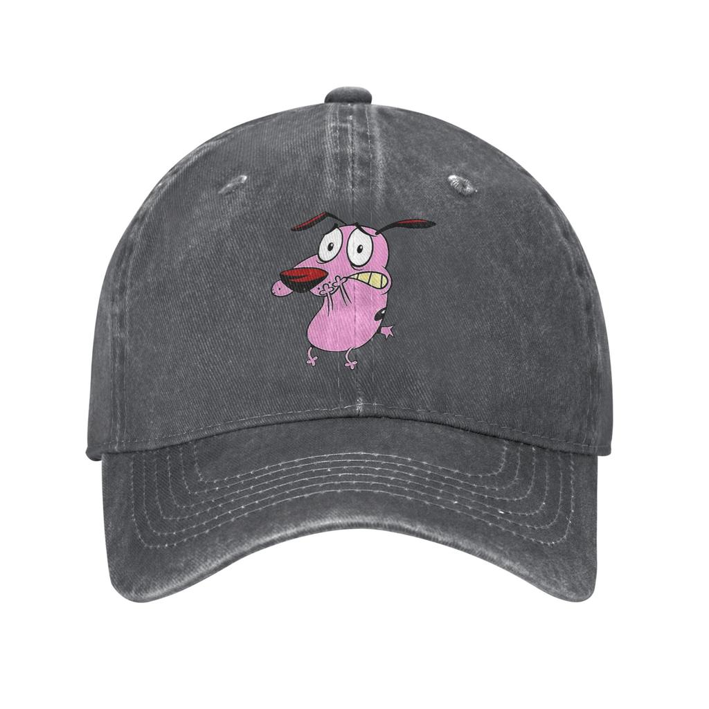 Cute Courageous Cowardlys Dog Denim Cap Casual Baseball Caps Adjustable Hat Summer Unisex Baseball Hats