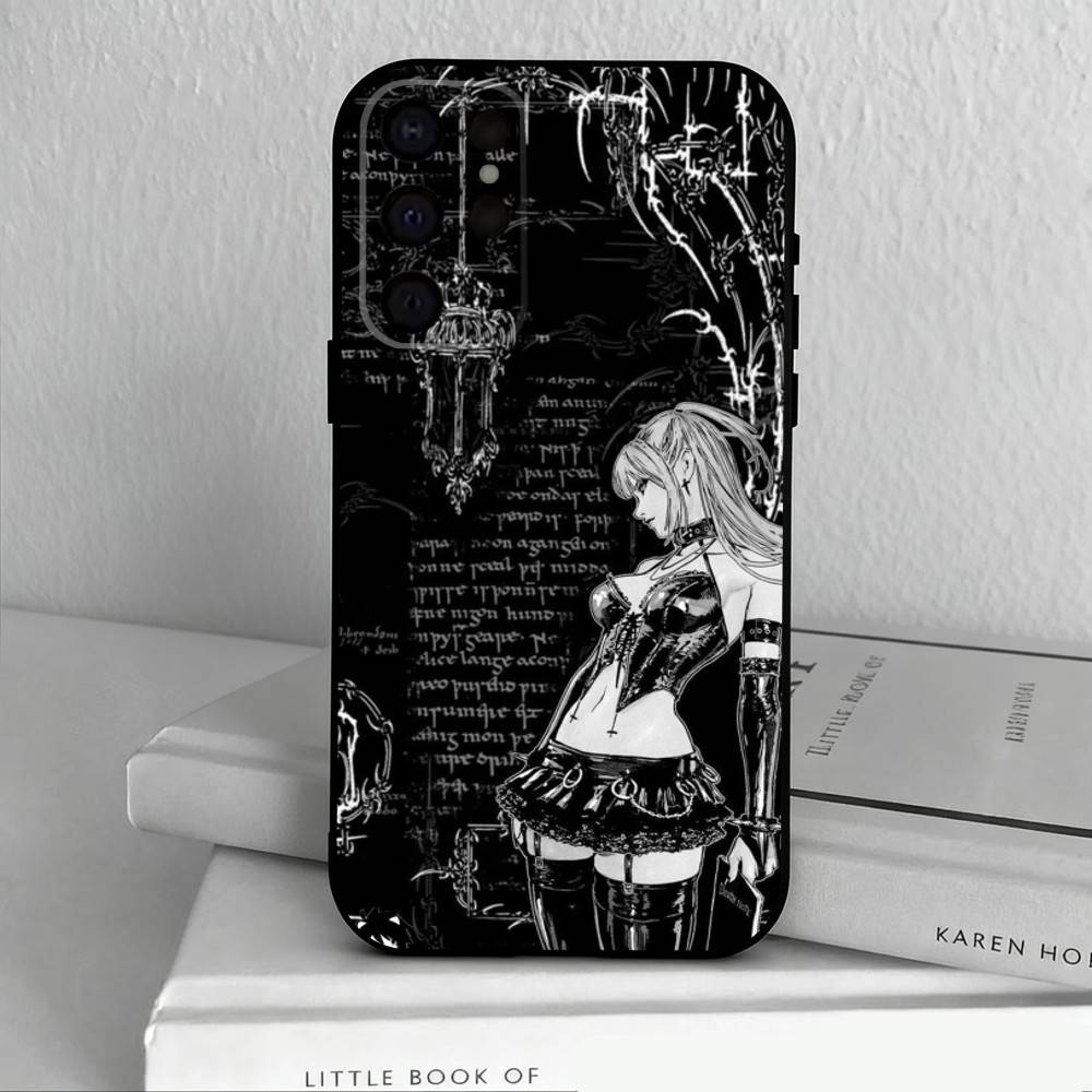 M-Misa D-Death N-Note Phone Case For Samsung S25,S24,S21,S22,S23,S30,Ultra,S20,Plus,Others Soft Black Cover