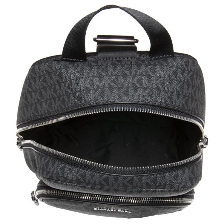 New MICHAEL KORS MK Cooper Artificial Leather Commuter Bag Crossbody Sling Bag Men's Black 37S1LCOY1B-BLACK