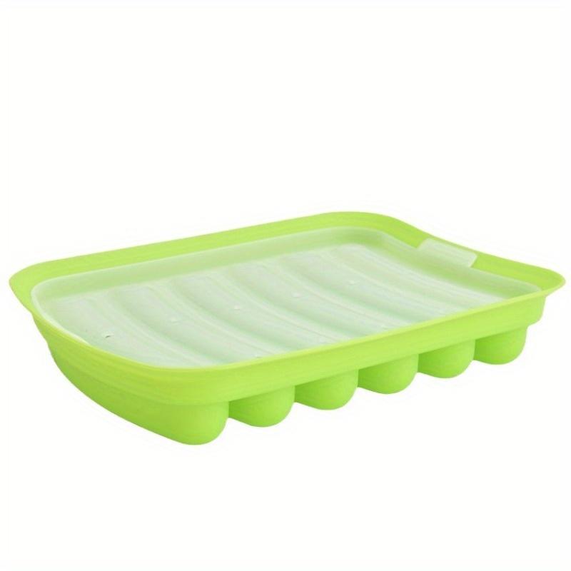 

Sausage making molds, six covered silicone ham and hot dog making molds, covered kitchen and home sausage cake baking tool molds зелёный