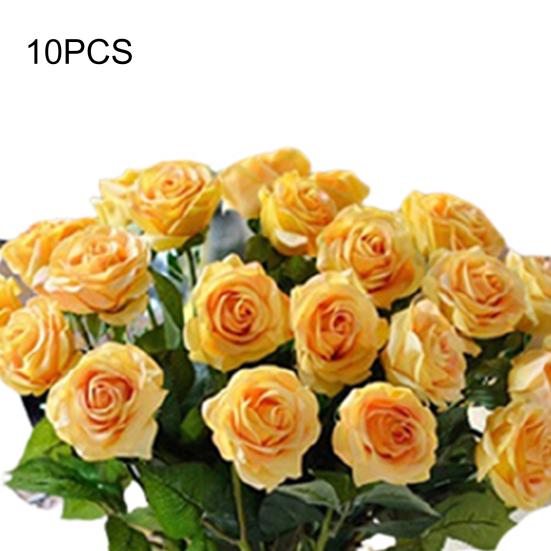 10 buc flori artificiale de trandafiri din latex pentru petrecere de nunta buchet de masa de birou Decor pentru casa