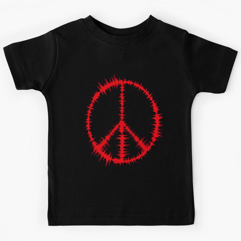Peace symbol in Music Wave Kids T-Shirt 120
