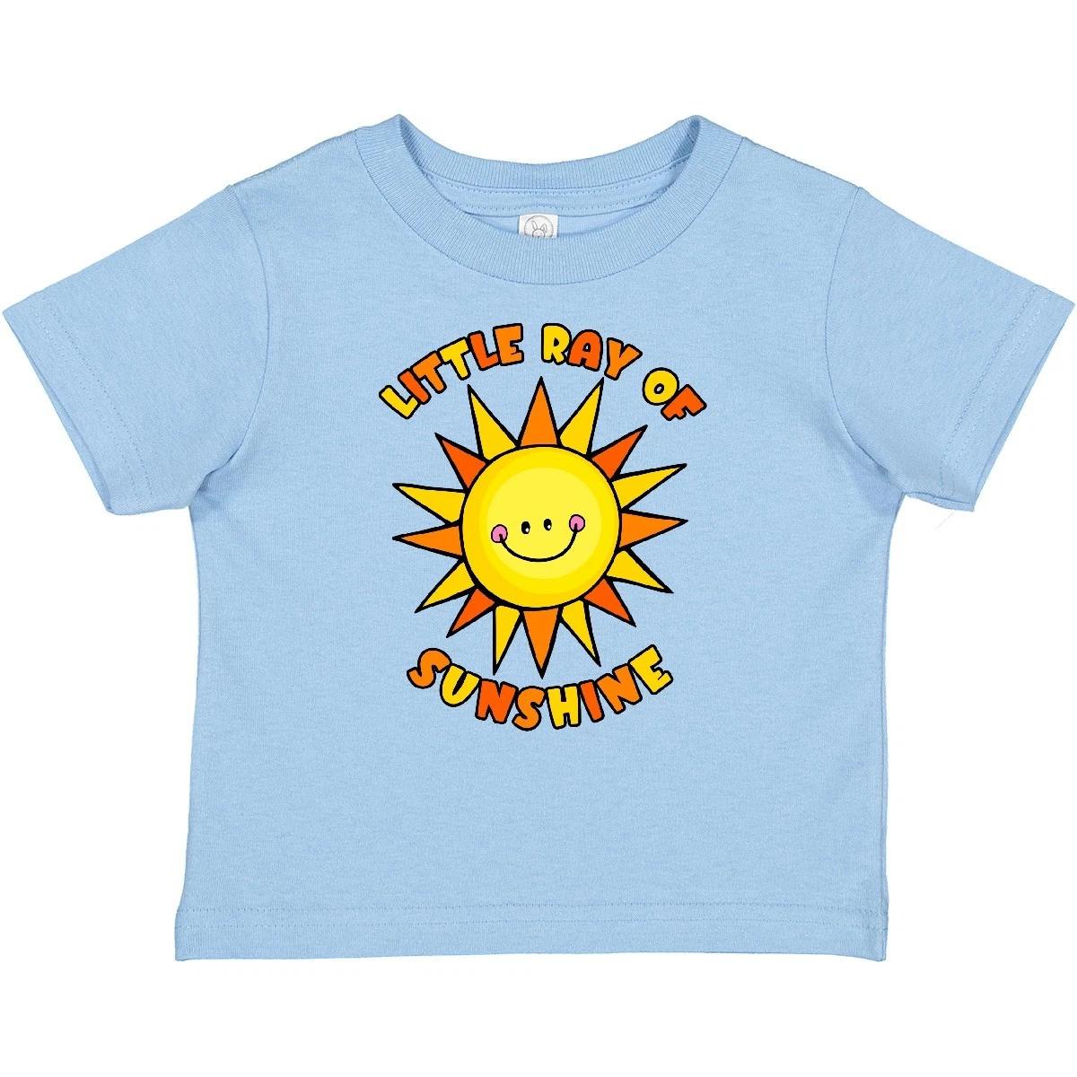 

Inktastic Little Ray Of Sunshine Cute Smiling Yellow And Orange Sun Baby kids boys T-Shirt 120