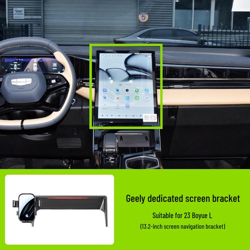 Car Phone Holder for Geely Models: Xingrui, Emgrand, Jiaji Yuanjing X6PRO, Boyue L - Compatible with Horizontal Screens
