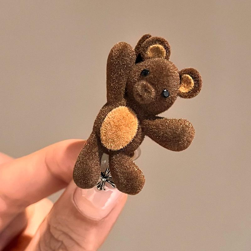 

Cute Cartoon Bear and Rabbit Hair Clip for Women and Kids, Adorable Animal Duckbill Clip Hair Accessory
