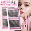 10-16Mm Eyelashes C Curvature Dense Curl Diy Segmented Grafting Single Cluster False Eyelash Set