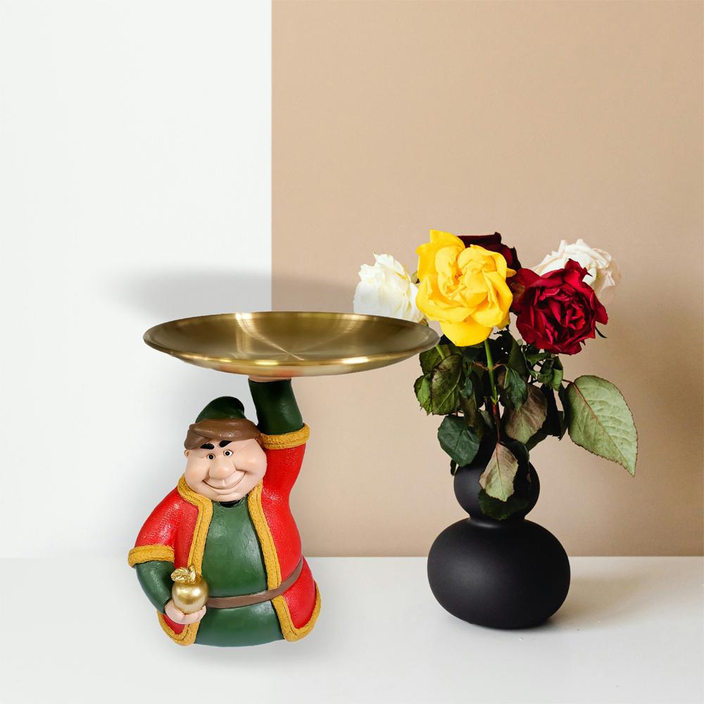 Eid-Fest-Figur aus Kunstharz, Tablett aus Kunstharz, tragbarer Aufbewahrungsbehälter für Ramadan- und Eid-Feste, traditionelle Dekoration für Zuhause