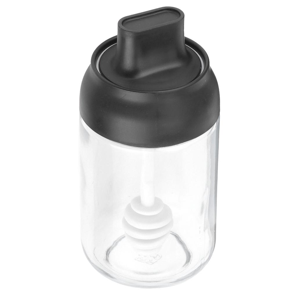 Uzavíratelná skleněná skladovací nádoba Originalita Nádoba na med se lžičkou a víčkem pro domácí kuchyňské použití 250ml