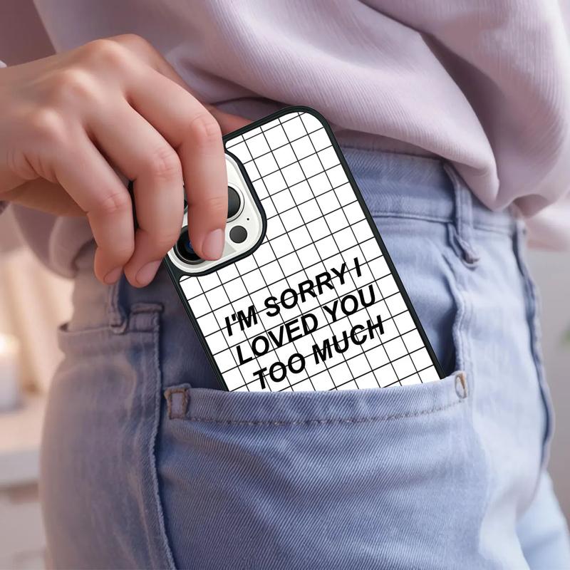 Funny Letter Sorry If Phone Case For iPhone 17 Air 15 16e 14 13 Pro Max Coque 12 11 Pro Max PLUS cover