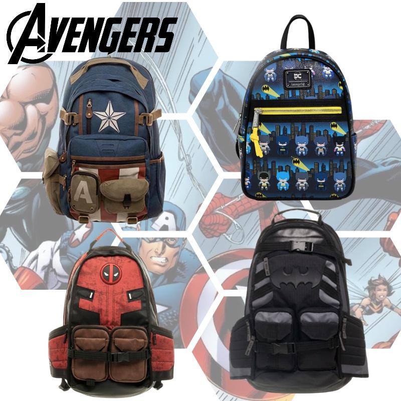 Marvel New Deadpool Backpack Breathable And Durable Travel Bag For Avengers And Batman Fans