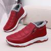 Cotton Shoes Women Winter Padded Thickened Snow Boots One Foot Stirrups Middle-aged Mothers' Shoes Comfortable and Warm Women's Cotton Shoes