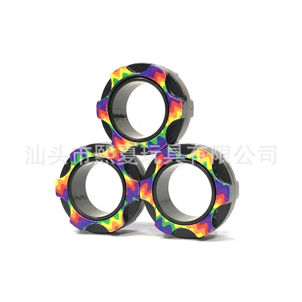 Armeegrün Graffiti Magnetring Armband & Finger Spinner