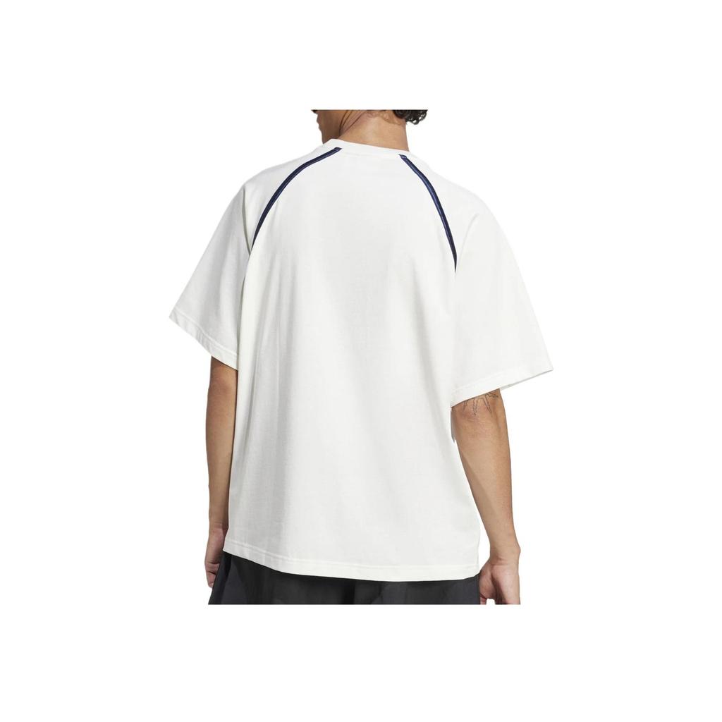 adidas Round Neck Letter Comfortable Short Sleeve T-Shirt Men Tops White IM7840