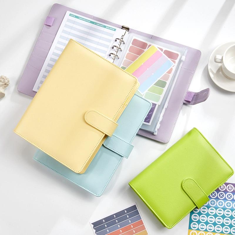 Macaron lösbladsanteckningsbok med avtagbart omslag, kalenderbok