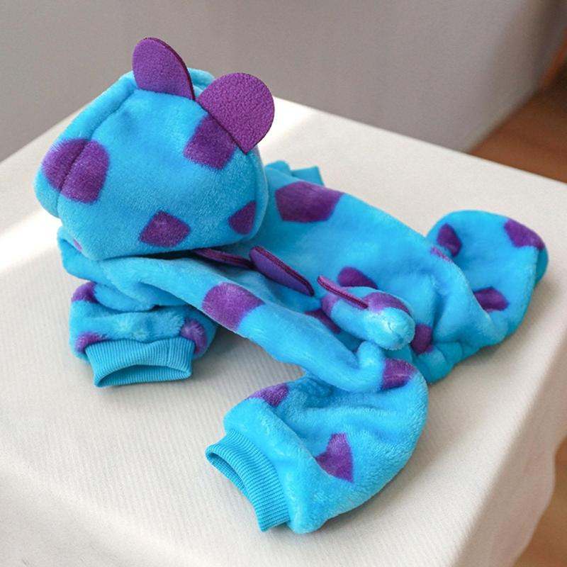 Fashion Pet Dog Jacket Winter Warm Clothes Lovely Cats Photo Dinosaur Costume
