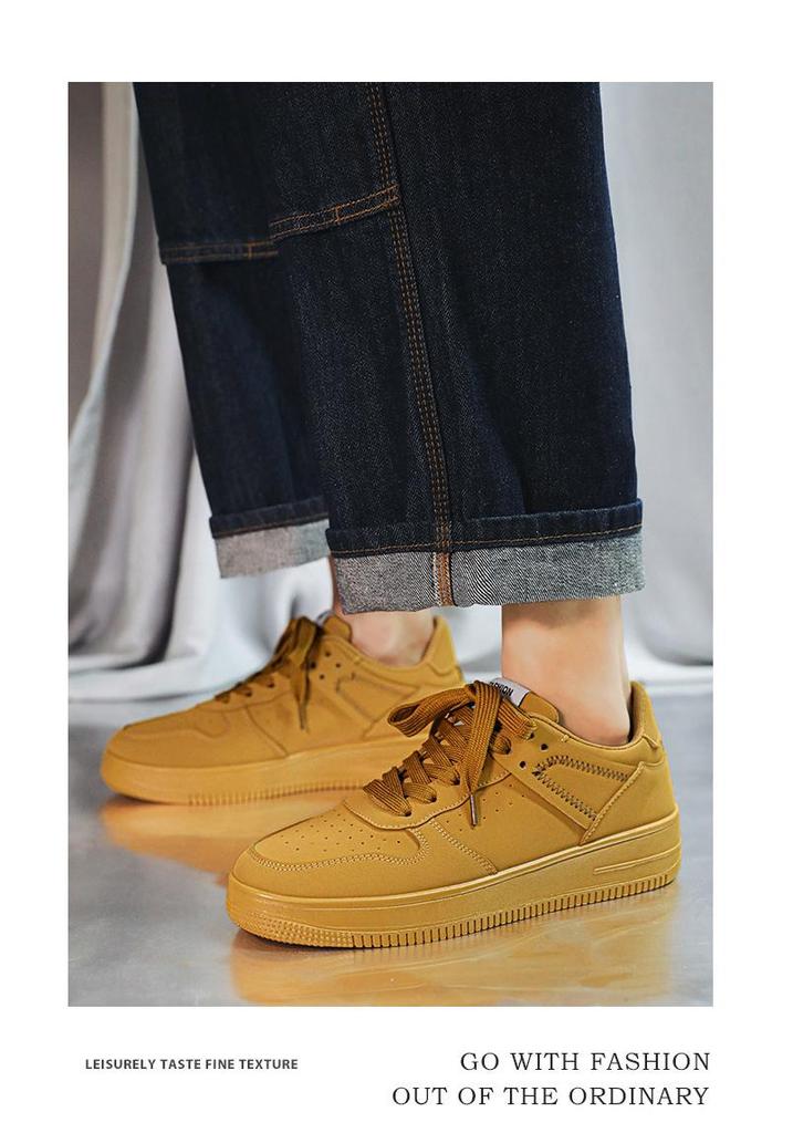 Men's Trendy Spring 2026 Low-Top Skate Shoes, Breathable and Versatile White Casual Sneakers for Students