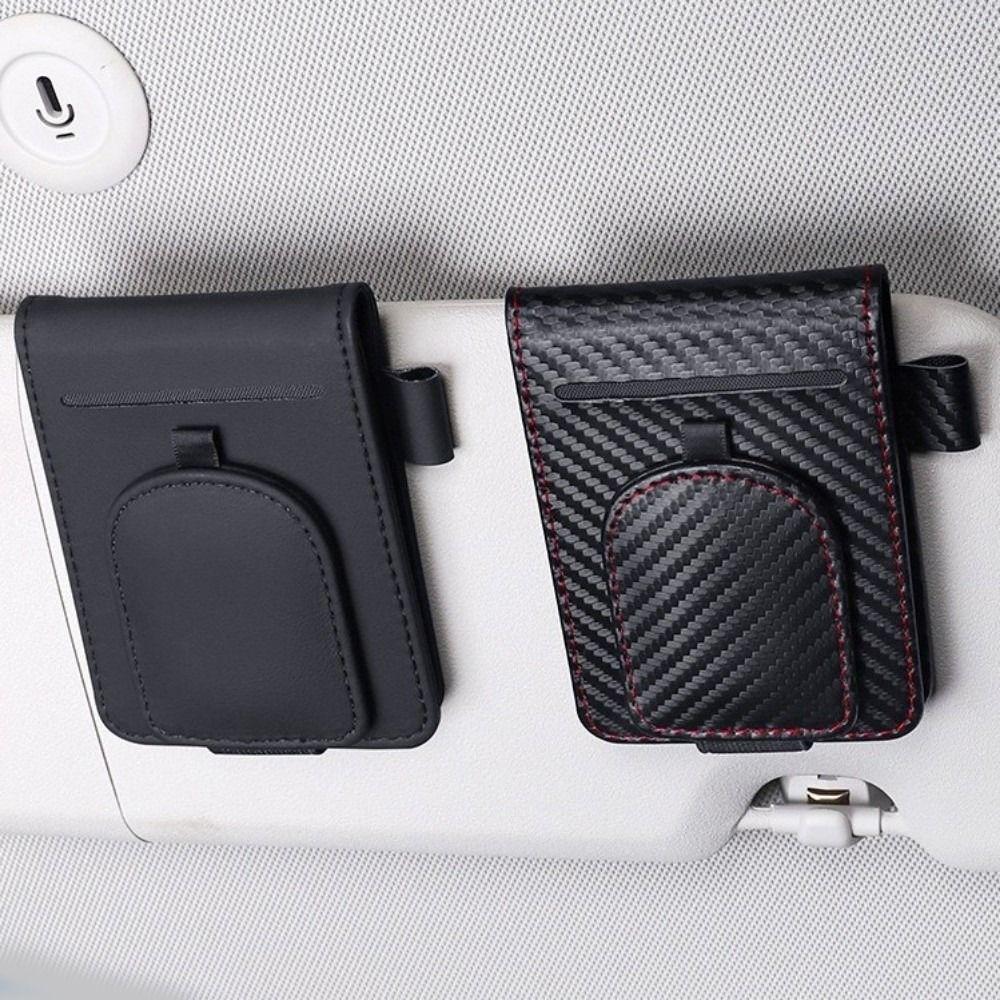 Multiple Pockets Magnetic Eyeglasses Clip Magnetic Clip Car Sunglasses Holder  Auto Accessories