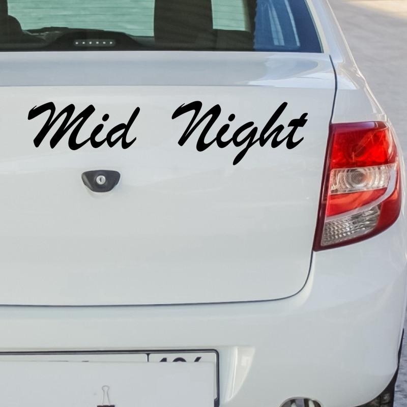 Tri Mishki HZX862 # Gece Yarısı Yarış Kulübü Araba Sticker Komik Vinil Çıkartmaları Motosiklet Aksesuarları Çıkartmalar