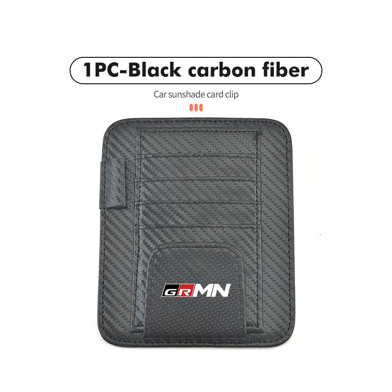 For Toyota Car Sunshade Card Package Holder Sunglasses Ticket Card Clip GR Yaris Corolla Prius Aqua Vios Mirai Hilux Auris CHR