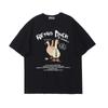 Women's T-shirt Set Men's Graphic Print T Shirt Drawstring Waist Shorts Set 2 Piece Outfit