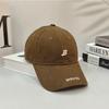 Department letter B embroidered brim casual fashion versatile street soft top cap baseball cap couple hat new