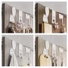 The Wall-mounted Clothes Hanger with Hooks Behind The Door and No Need for Drilling Is Used for Storing Clothes and Hats