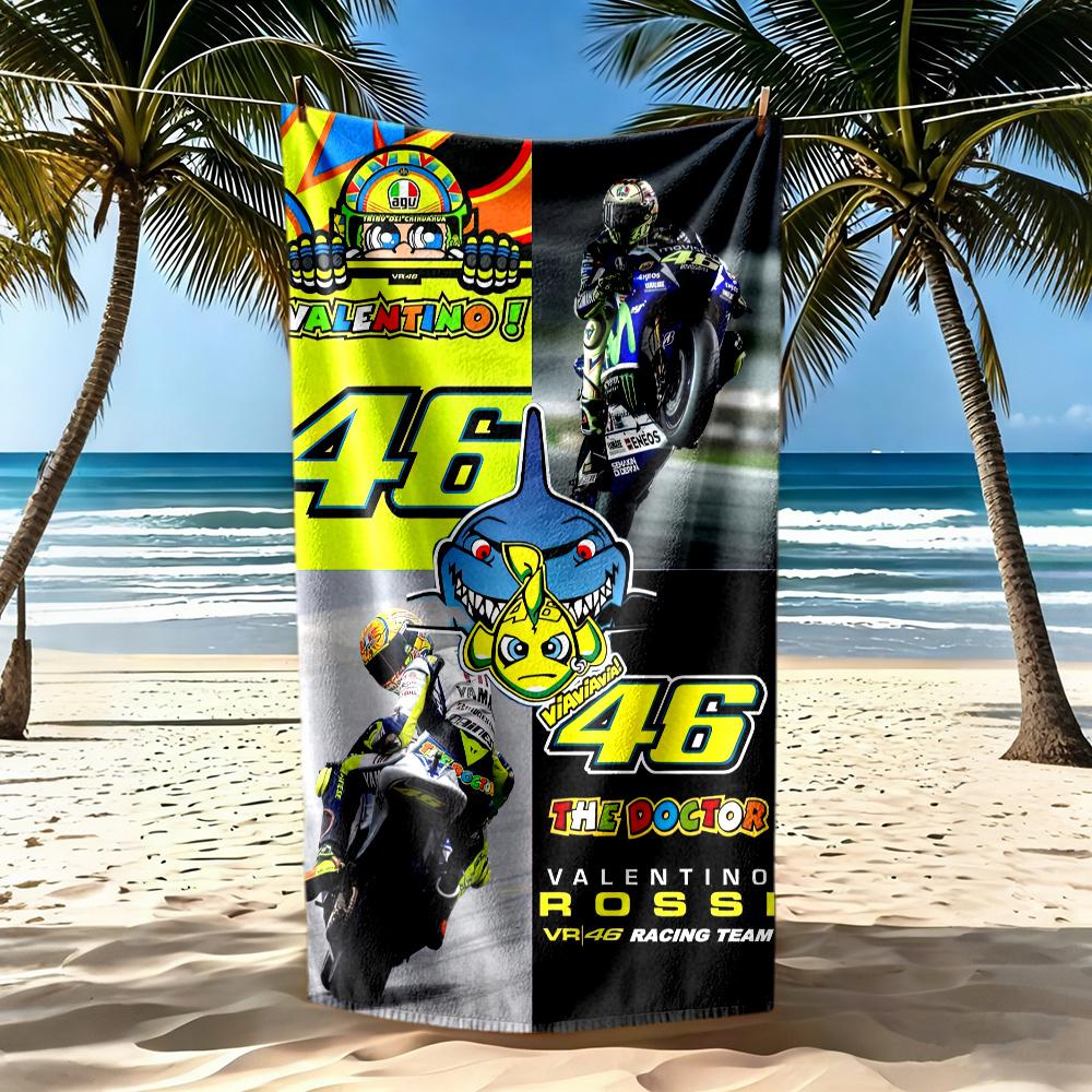 Doctor Valentino Rossi Beach Towel High Absorbency Quickdry Comfortable Lightweight