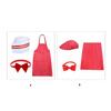 1950s Adult Waiter Costume Kits Waitress Costume Carnivals Hot Dogs Sodas Jerk Costumes with Stripe Apron,Caps Bowtie