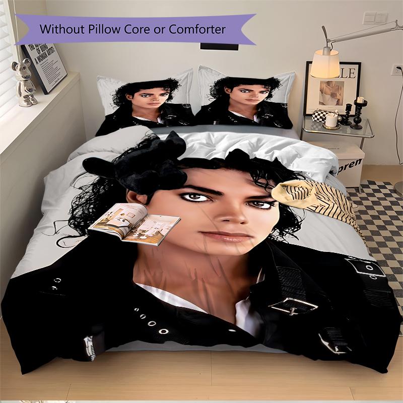 3Pcs Michael Jackson'S Iconic Pose Bedding Sets For All Sizes New 3D Printed Bed Cover Comforter Duvet Cover Pillowcase Bedroom Decoration