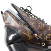 Great LOUIS VUITTON Ankle boots Leather monogram lace-up leather Women 36 G34085 Used