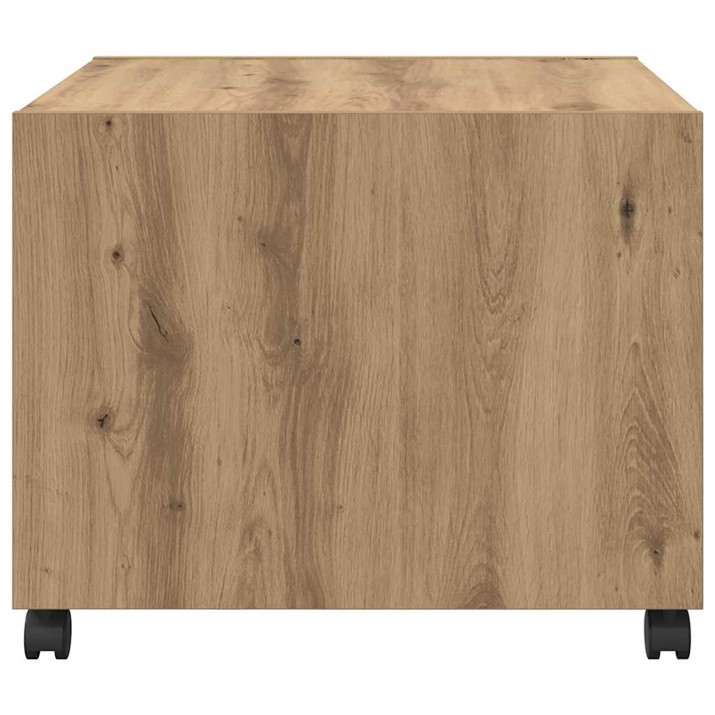 Artisan Oak Coffee Table 55 x 55 x 45 cm Engineered Wood