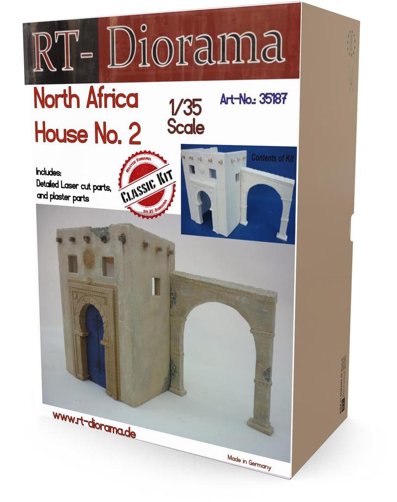 RT Diorama North African Buildings 2 Miniature Accessory RTD35187 1/35 (Scenery)