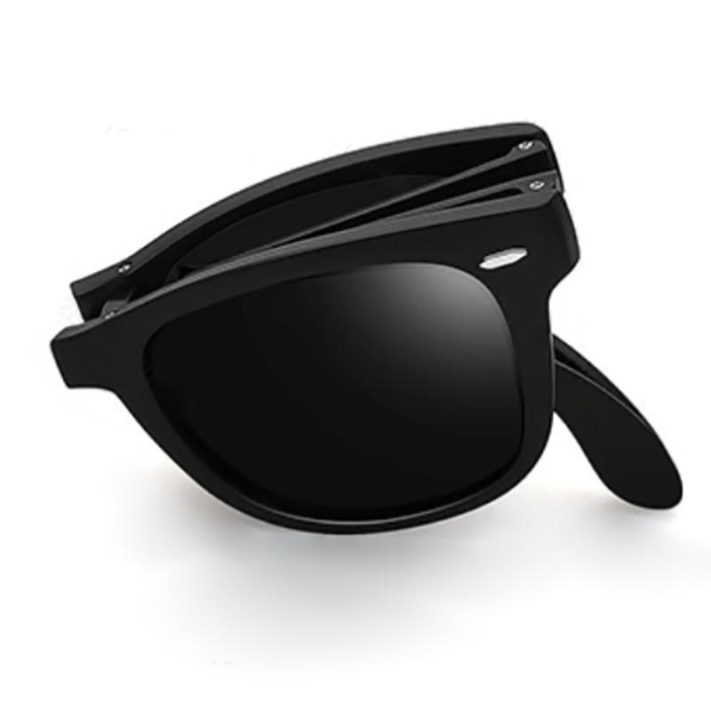 

Солнцезащитные очки Rivet Yellow, квадратные складные портативные солнцезащитные очки для женщин и мужчин, с круглым абажуром, удобные для переноски