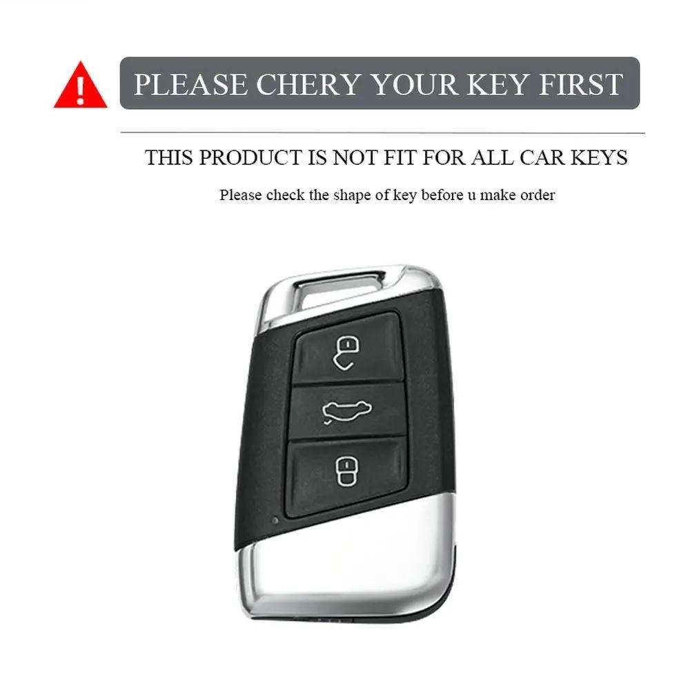 Styling Mouldings Car Key Case Cover Bag For VW Volkseagen Passat B8 Magotan For Skoda Superb A7 Kodiaq Seat Shell Fob