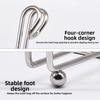 Foldable Steel Trash Bag Support Adjustable Bottom Foot Sink Garbage Organizer Space-saving Ventilation Bottles Drying Rack