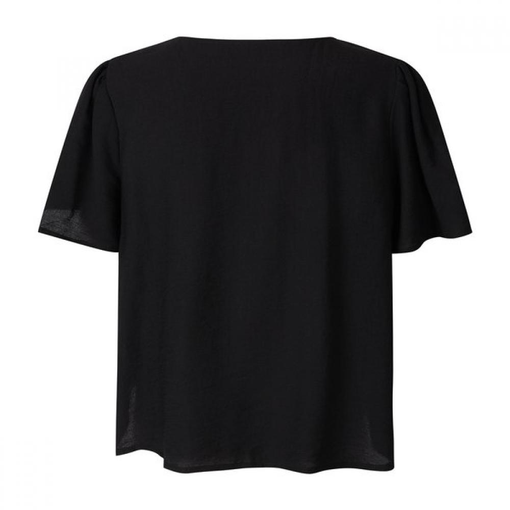 Ggpx New York Round Dart Neck Blouse And Pants Setup Gq4st002f