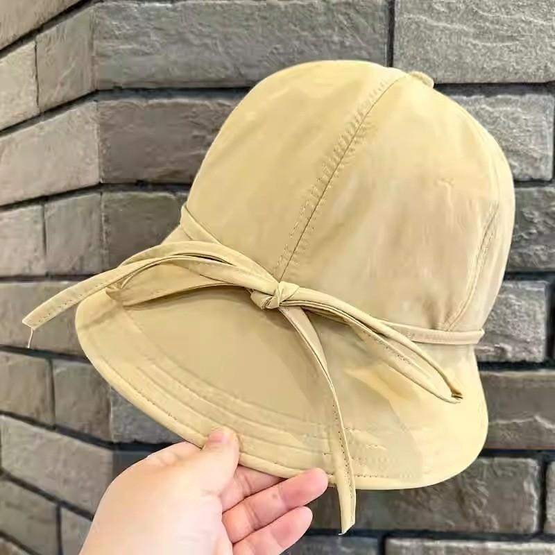 Fashionable Commuter Korean Dongdaemun Bow Fisherman Hat Women Sunshade Sunscreen Duck Tongue Hat