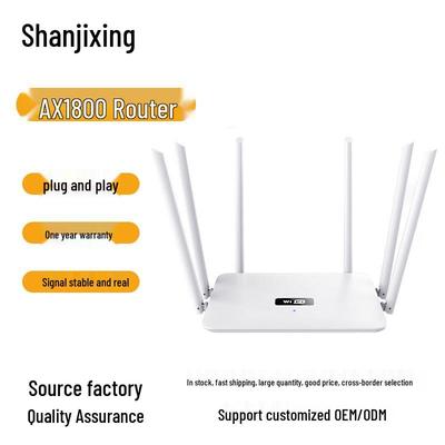 High-Speed Dual-Band 5G Wireless Router with Six Wall-Penetrating Antennas