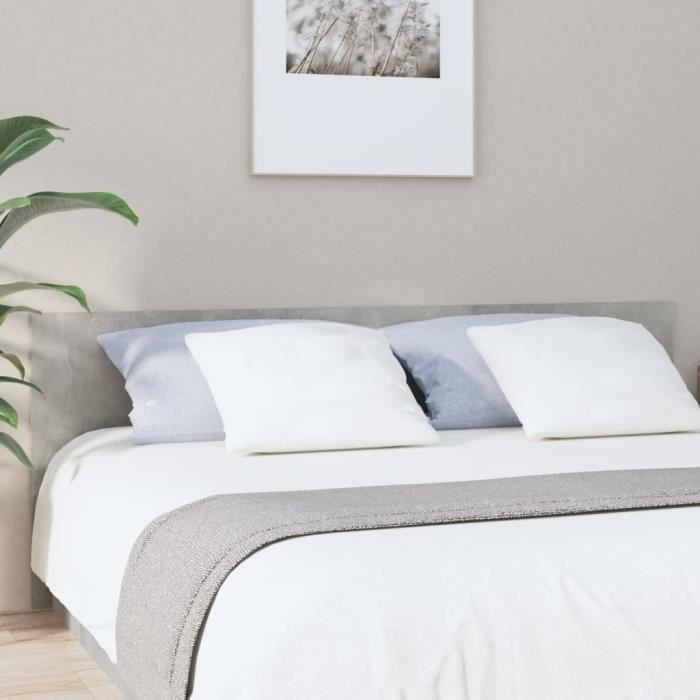 VidaXL Headboard Concrete Grey 200x1.5x80 Cm Engineered Wood 811047