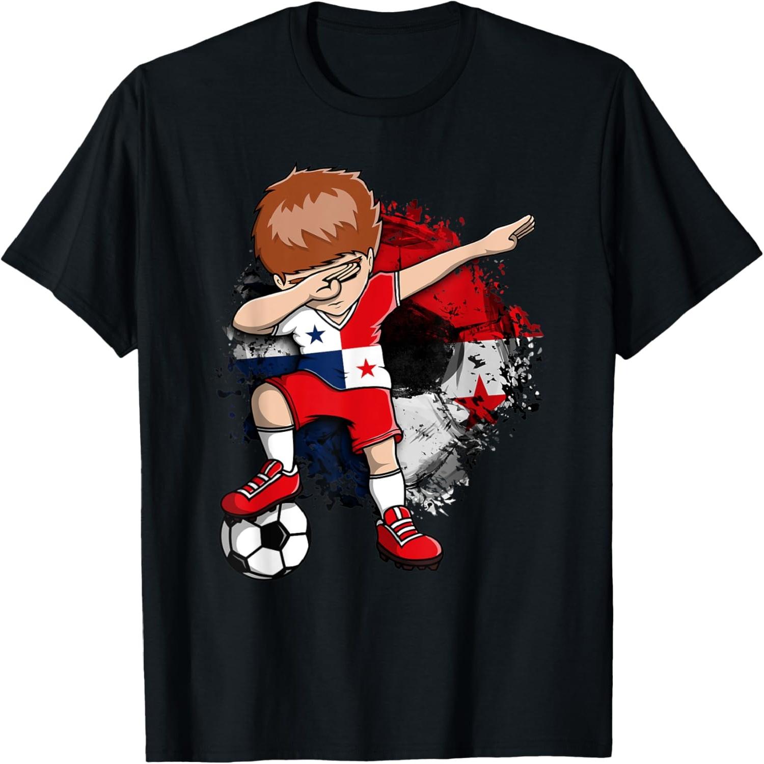

Dabbing Soccer Boy - Panama Jersey Panamanian Football Fans T-Shirt(1) S разноцветный