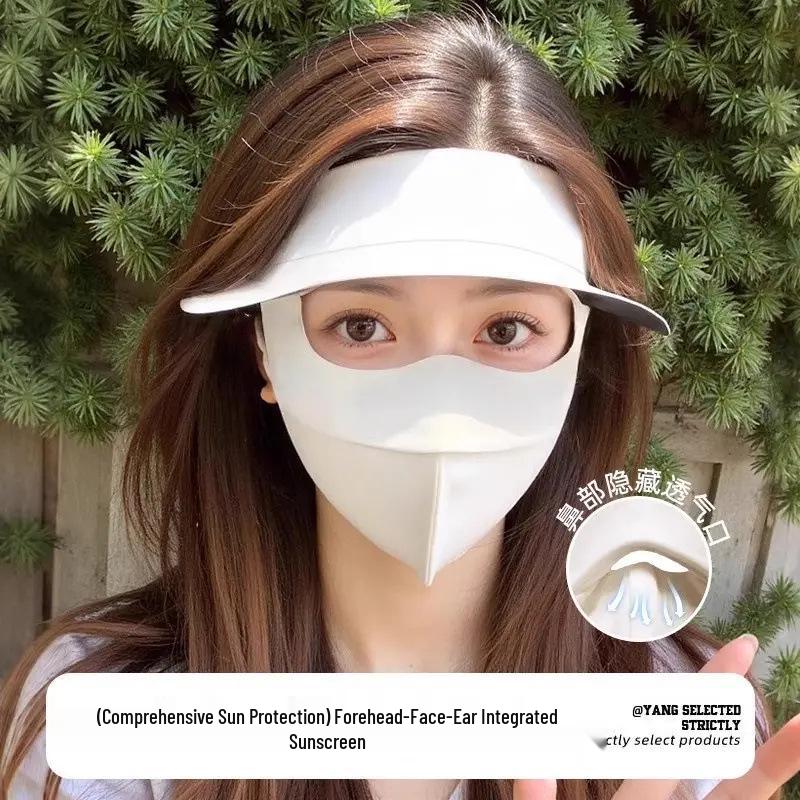 Solskyddsmask för hela ansiktet med UV-skydd - Andningsbar utomhus facekini