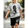 Personalized Funny 67 Number Printed Men's T-shirt and Shorts 2 Piece Set Summer Home Outdoor Casual Outfit for Men's and Women's T-shirt Sports Set