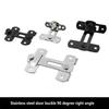Stainless Steel Gate Latch Portable Detachable Anti-lost Anti-corrosive Household Restaurant Cafe Bedroom Door Lock Hardware