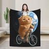 Stairway to Heaven Cat Throw Blanket Warm Graphic Blankets For Couch Chair Travel Car Flannel Bedspread Bed Cover