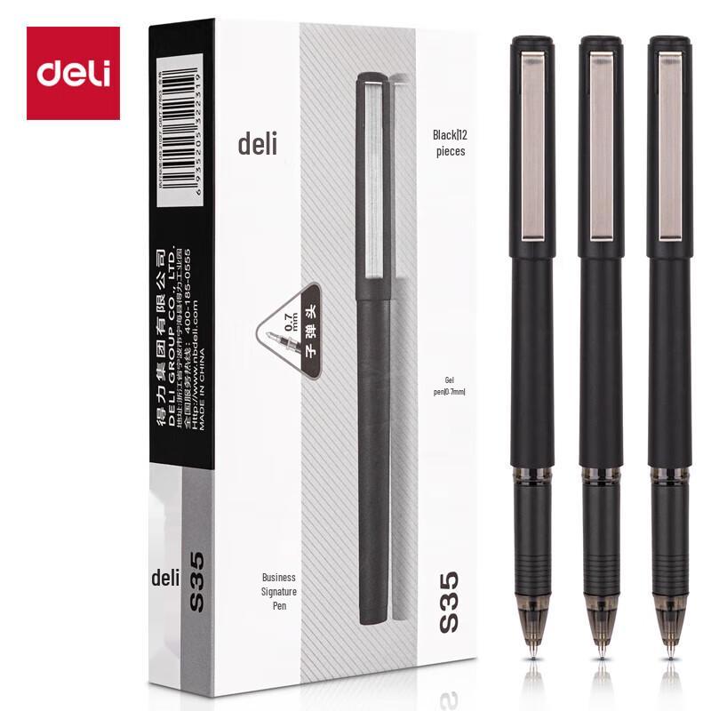 Deli S35 Frosted Gel Pen чёрный