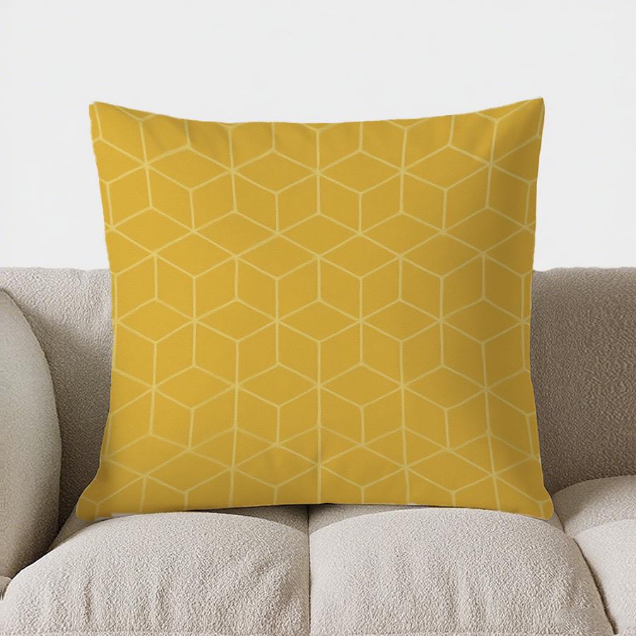 Home Decor Modern Geometric Pattern Square Pillow Cover Pattern Cushion Cover Suitable For Sofa Bedroom Car Pillow Cover