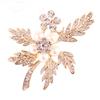 Lanhao Hot-Selling Pearl Swan Rhinestone Flower Brooch - Japanese & Korean Fashion Accessories for Women